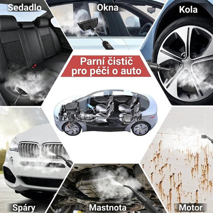 Parní čistič s vysokým tlakem 2500W – Dokonale čistý každý povrch, okamžitě