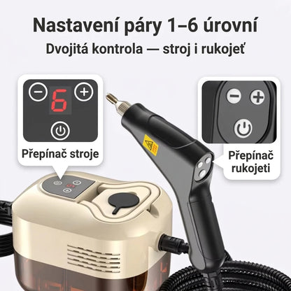 Parní čistič s vysokým tlakem 2500W – Dokonale čistý každý povrch, okamžitě